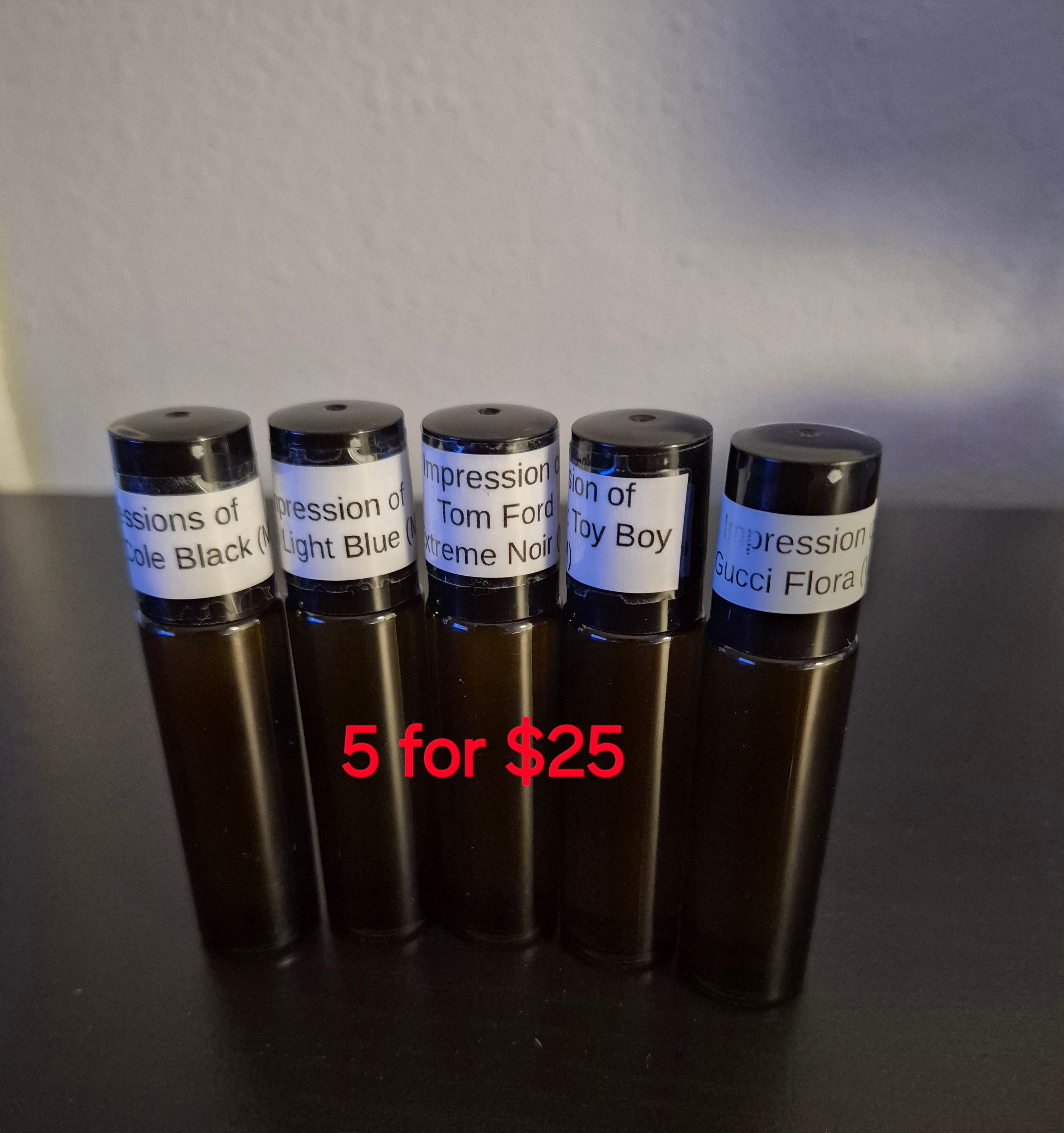 Impression Fragrance Oil Roller – 5 Pack Bundle